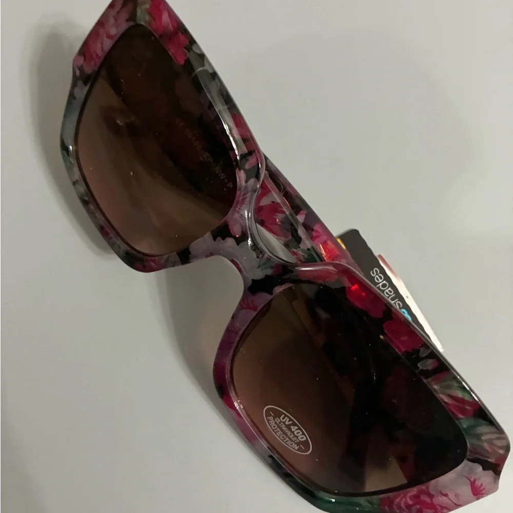 Purple Multicolor Floral sunglasses